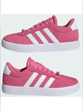 🆕- ADIDAS YOUTH VL COURT 3.0 SHOES. Pink-Size: 4